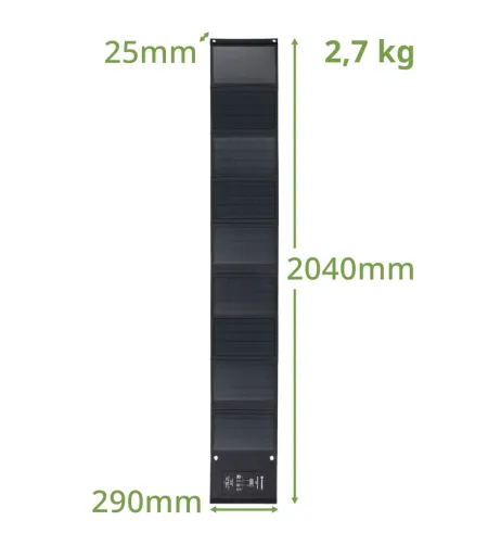 BRESSER mobilais saules lādētājs 60 vatu ar USB un līdzstrāvas izeju