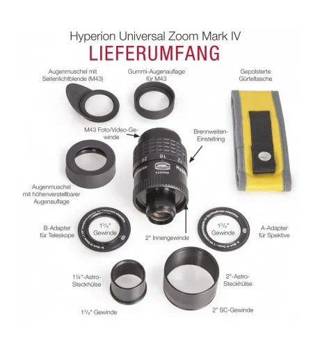 Baader Hyperion Universal Mark IV 2", 8-24mm Zoom eyepiece