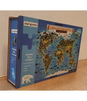 Флора и фауна мира. Интерактивный деревянный пазл