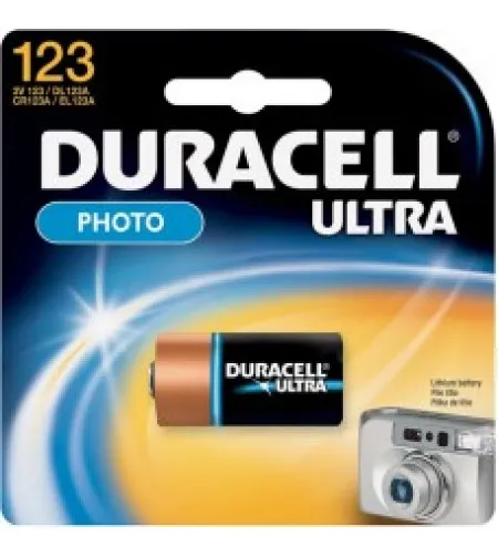 Duracell Ultra 123 DL123A / CR123A ELF 123A 3V Lithium 1 gab.