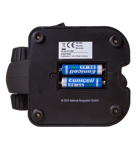 Mikroskops National Geographic 40x -640x ar eksperimenta komplektu un viedtālruņa adapteri