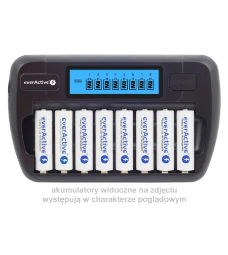 EverActive NC-800 8-cell Ni-MH Battery Charger