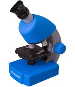 Microscope, Bresser Juniors 40x-640x BLUE with experiment kit, with phone adaptor