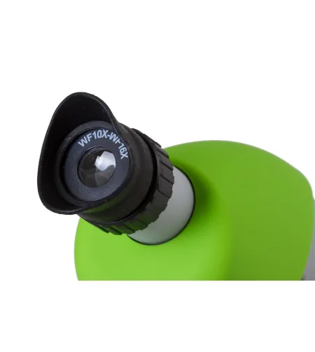 Микроскоп Bresser Junior 40x-640x, зеленый с экспериментальным комплектом, с адаптером для