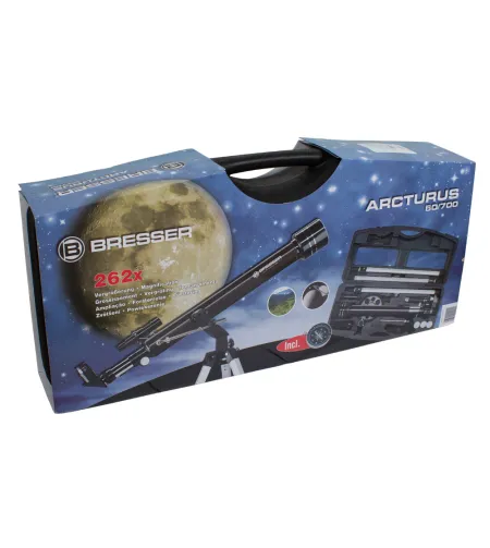 Telescope Bresser Arcturus 60/700 AZ <150x with Hardcase, Moon map