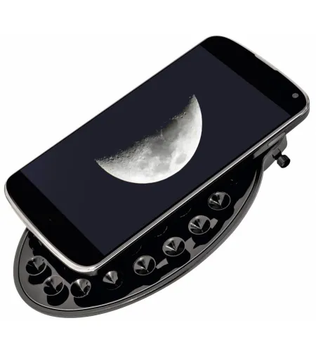 Teleskopas BRESSER SKY Spica 130/650 EQ3 su išmaniojo telefono kameros adapteriu