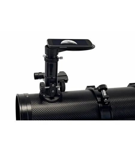 Teleskopas BRESSER Galaxia 114/900 EQ-Sky <228x su saulės filtru ir išmaniųjų telefonų ada