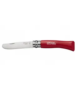 KNIFE OPINEL BLISTER ROUND ENDED RED NR 7