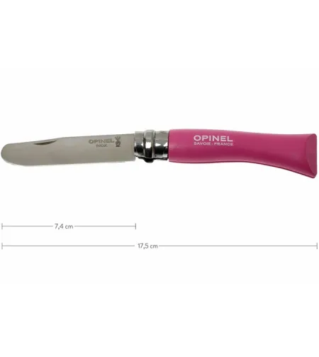 НОЖ OPINEL №07 MY FIRST OPINEL FUCHSIA