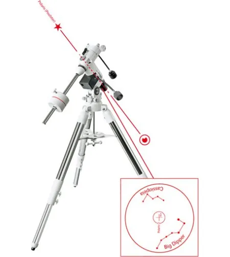 Teleskops Bresser Messier 127mm ar EXOS-3 Montējumu