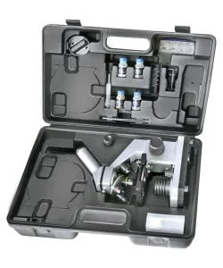 Mikroskops Bresser Junior Biolux CA 40X-1024X  ar eksperimentālo komplektu un viedtālruņa