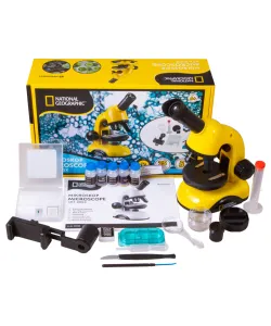 Mikroskops komplekts studentiem National Geographic Biolux 40x-800x