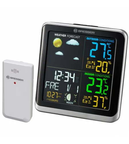 Метеостанция Bresser ClimaTemp TB с цветным LCD -дисплеем