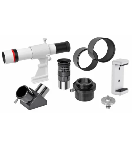 Teleskopas BRESSER Messier MC-152/1900 Hexafoc EXOS-1 su saulės filtru ir išmaniųjų telefo