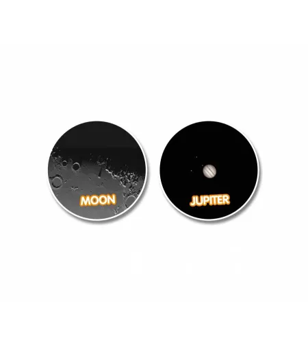 Compact telescope and microscope set