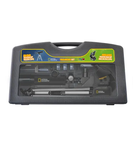 Compact telescope and microscope set