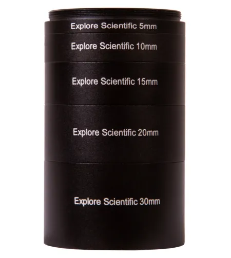 Gredzenu komplekts Explore Scientific Extension M48X0.75 - 5 gabali (30, 20, 15, 10 un 5 m