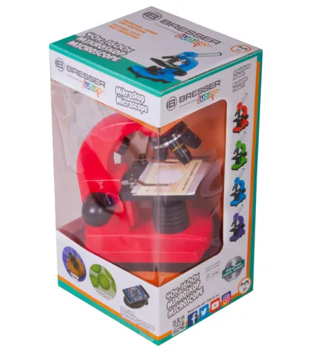 Микроскоп Bresser Junior Biolux SEL 40–1600x, красный