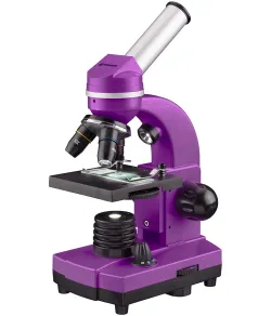Microscope Bresser Junior Biolux SEL 40–1600x, purple