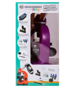 Microscope Bresser Junior Biolux SEL 40–1600x, purple