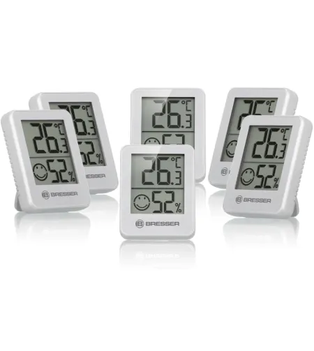 BRESSER Temeo Hygro Indicator 6 предметов набор термо-/гигрометр белый