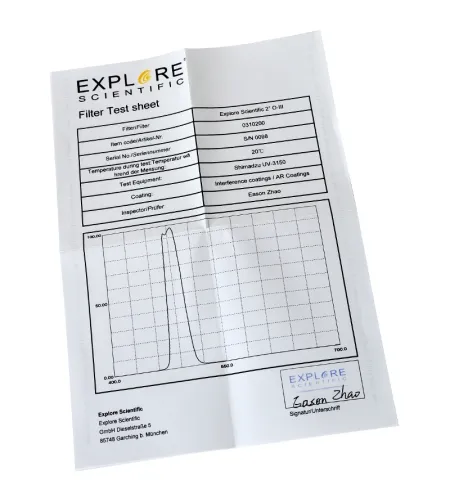 Nebula Filter O-III 12nm, 2", EXPLORE SCIENTIFIC
