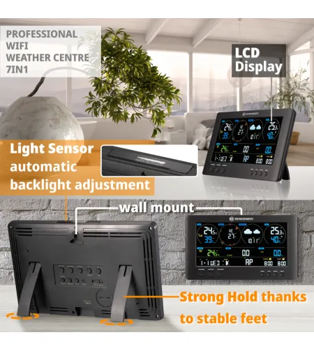 ClearView Weather Center BRESSER  with 7-in-1 Sensor WIFI