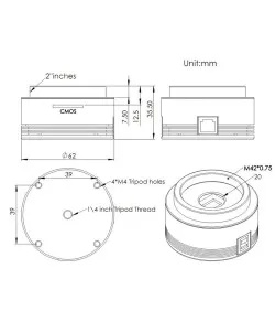 Kamera teleskopiem ASI 178 MC Color, ZWO