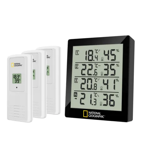 Termo / hüdromeeter, must, 4 mõõtmistulemust, NATIONAL GEOGRAPHIC
