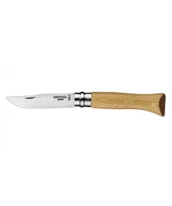 Nazis OPINEL Nr. 06, nerūsējošais tērauds, ozolkoka rokturis kartona kastē