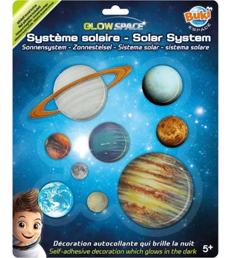 Fosforescējoša uzlīme 3D Saules sistēma, Buki