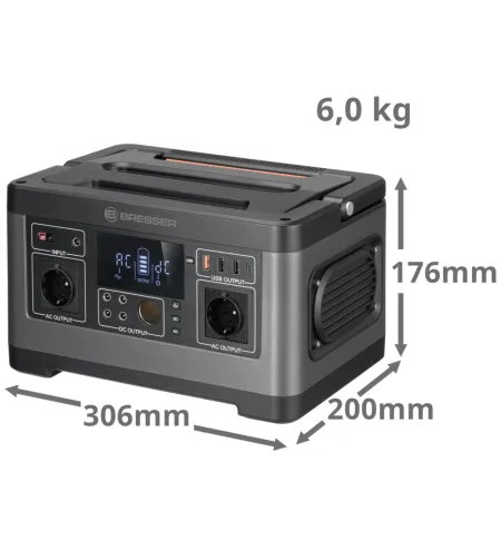 BRESSER Portable Power Station 500 Watt