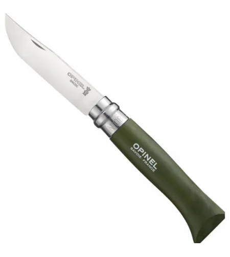 KNIFE OPINEL BLISTER Stainless steel NR 8 KHAKI