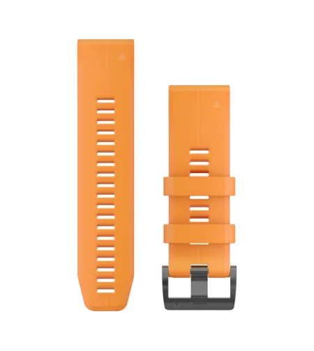 Acc,fenix 5X Plus 26mm QuickFit Spark Orange Silicone