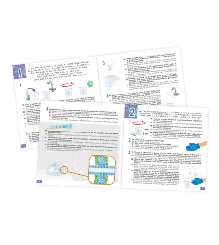 Eksperimentu komplekts, ziepju burbuļi, Buki, Mini Lab