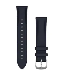 Acc, vivomove, Luxe, 20mm, Leather, Silver, Navy
