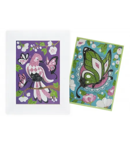 Картинки из блесток, Buki, Бабочки