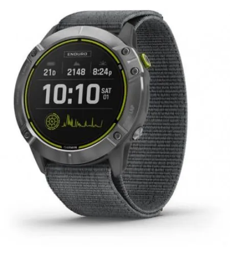 Enduro,Silver w/Gray Body,Gray Sport Loop Band,GPS,WW