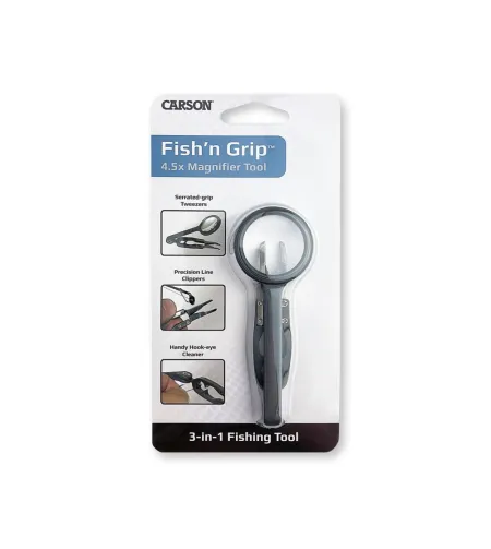 Carson Magnifying glass Fish'n Grip 4x
