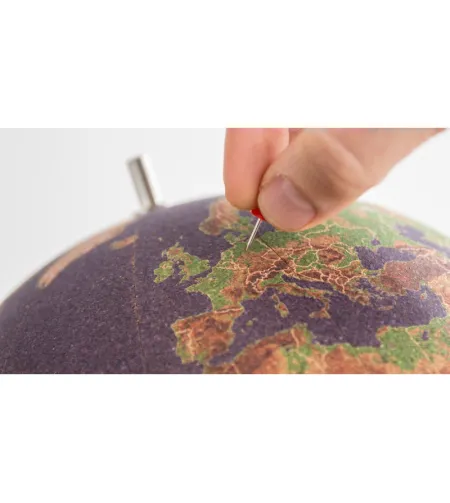 suck UK Krāsains korķa globuss 15cm piespraušanai