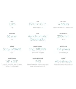 Teleskopas AP 50/200 VESPERA, Vaonis