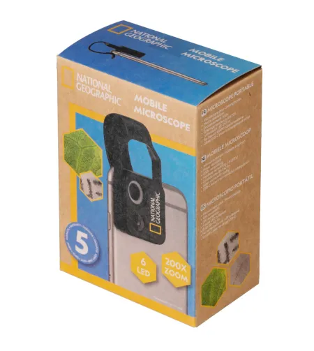 Taskumikroskoop CPL-ga, 200x, NATIONAL GEOGRAPHIC