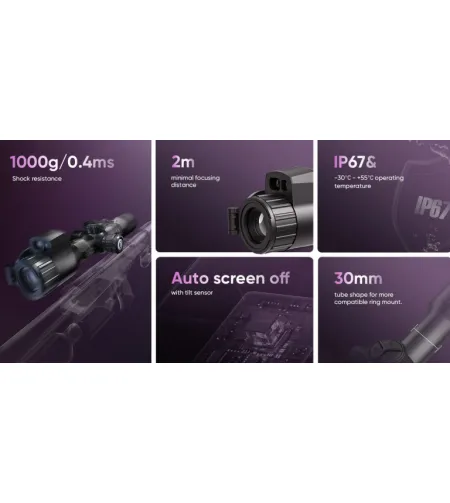 Digitālais tēmēklis HIKMICRO ALPEX 4K Lite LRF A40EL (ar attāluma mērītāju)