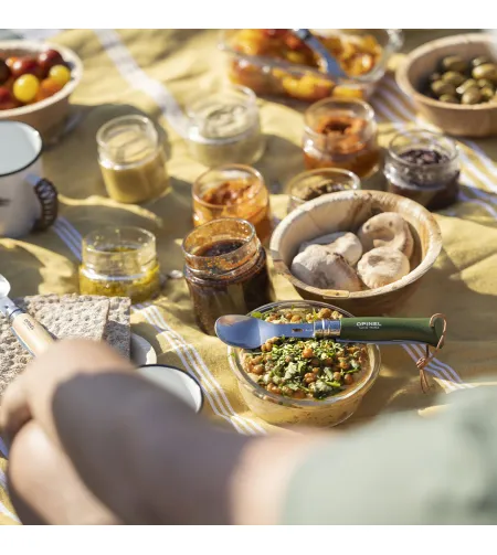 Piknika komplekts - dakša un karote nazim Nr. 8, Opinel