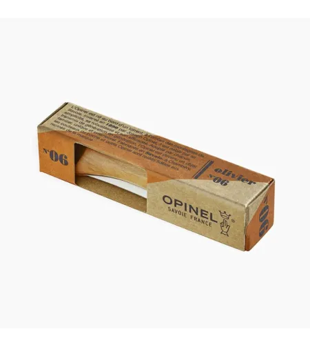 Нож №. 06, Нержавеющая сталь, Оливковое дерево, Опинель