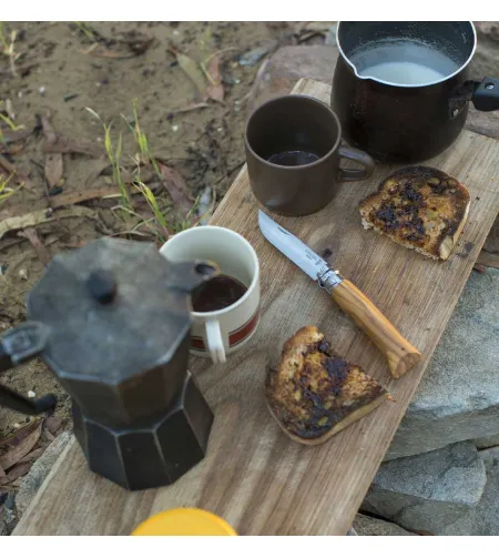 Нож №. 06, Нержавеющая сталь, Оливковое дерево, Опинель