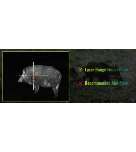 PIXFRA CHIRON C650LRF 640x512 50mm 1x-8x 50Hz Wi-Fi Thermal Imaging Riflescope