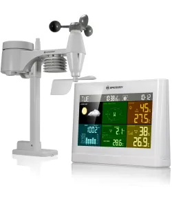 BRESSER 5-in-1 Comfort Weather Station with Colour Display white