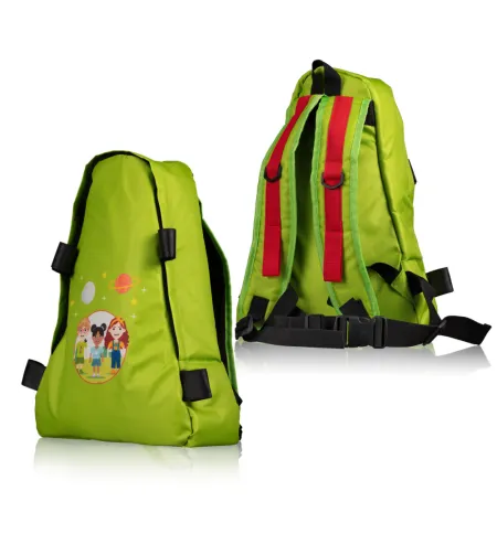 BRESSER JUNIOR murdumisteleskoop 70/400 koos seljakotiga, roheline