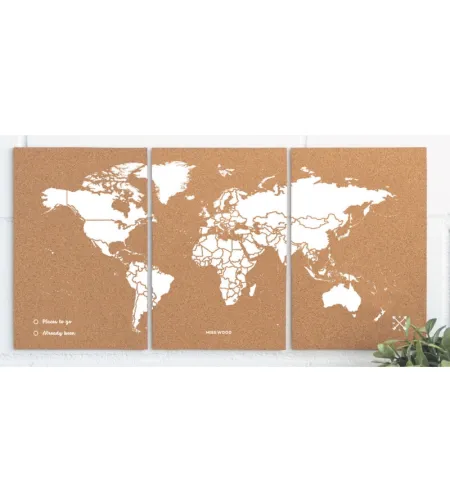 Dėlionės žemėlapis M – baltas Miss Wood